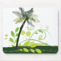 Palmier abstrait tapis de souris