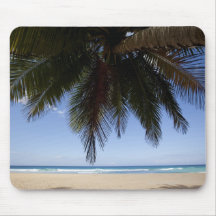 Palmier le long de mer des Caraïbes Tapis De Souris