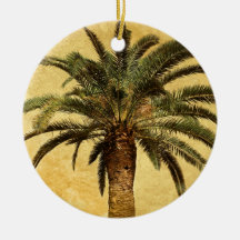 Palmier vintage - modèle customisé tropical décoration de noël