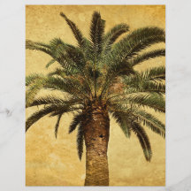 Palmier vintage - modèle customisé tropical tract personnalisé