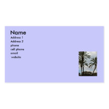 palmiers carte de visite