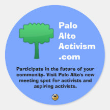 PaloAltoActivism.com Autocollant