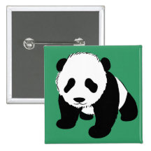 Panda de bébé badges avec agrafe