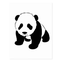 Panda de bébé carte postale