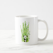 Panda de bébé dans la forêt en bambou mugs