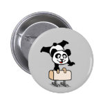 Panda de cheval de pommeau badge avec épingle