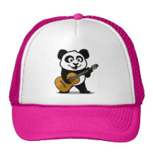 Panda de guitare casquette de camionneur
