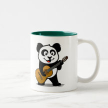 Panda de guitare mugs à café