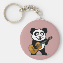 Panda de guitare porte-clef