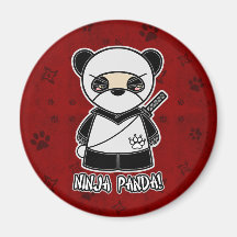 Panda de Ninja ! Dans l'aimant rouge