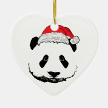 Panda de Noël Ornements De Noël
