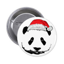 Panda de Noël Pin's Avec Agrafe