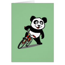 Panda de recyclage mignon cartes