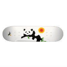 Panda de repos planches à roulettes customisées