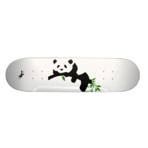Panda de repos planches à roulettes customisées