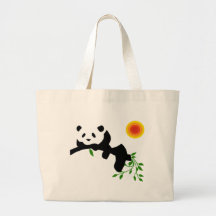 Panda de repos sac en toile