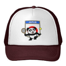 Panda de tennis du Japon Casquette De Camionneur