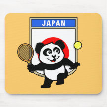 Panda de tennis du Japon Tapis De Souris