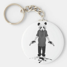 Panda de tueur porte-clé