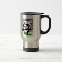 Panda du football de la Corée du Sud Tasse À Café