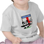 Panda du football de l'Angleterre (chemises légère T-shirts