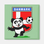 Panda du football du Danemark Aimants