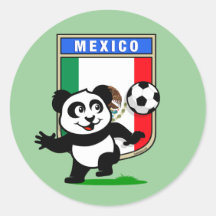 Panda du football du Mexique Autocollant