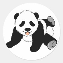 Panda idiot autocollant