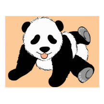 Panda idiot carte postale