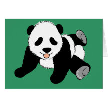 Panda idiot cartes de vœux
