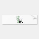 Panda mangeant le bambou adhésifs pour voiture