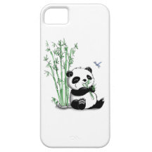 Panda mangeant le bambou coque Case-Mate iPhone 5