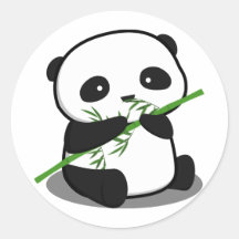 Panda mignon autocollants