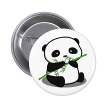 Panda mignon badges avec agrafe