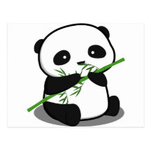 Panda mignon cartes postales