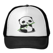 Panda mignon casquettes