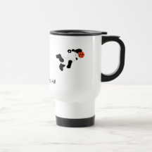 Panda trempant de claquement de bande dessinée mugs à café