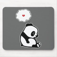 Panda triste tapis de souris