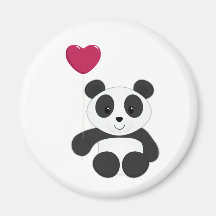 Panda Valentine Aimants
