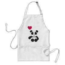 Panda Valentine Tablier