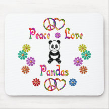 PANDAS D'AMOUR DE PAIX TAPIS DE SOURIS