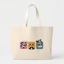 Pandas de gymnastique sacs de toile