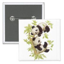Pandas mignons badges