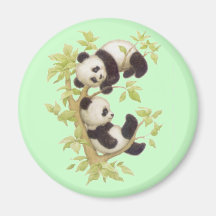 Pandas mignons magnets pour réfrigérateur