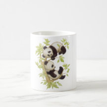 Pandas mignons mugs à café
