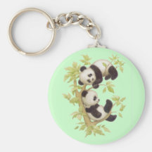 Pandas mignons porte-clé