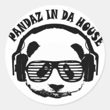 Pandaz dans la Chambre du DA Autocollant