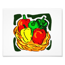 Panier de graphique couleur de diff de poivrons photographie d’art