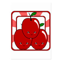 Panier de Kawaii Apple (garçon) Cartes De Visite Professionnelles
