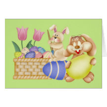 Panier de Pâques Carte